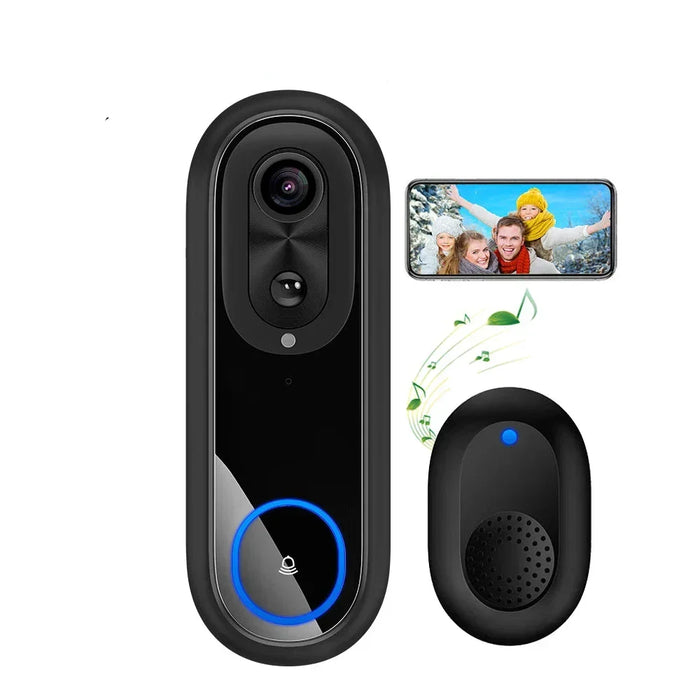 Tuya 1080p Dual-Band 2.4/5 GHz Wi-Fi Video Doorbell, IP65, 7000 mAh