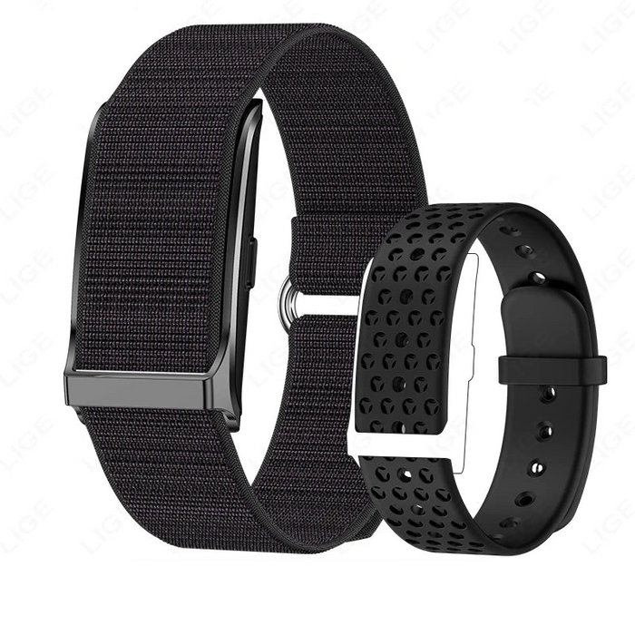 Bracelet d'activité connecté sans écran, noir