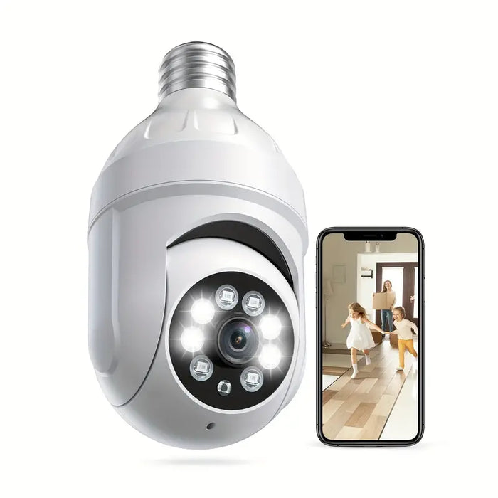 E27 Screw-In 1080p Wi-Fi Security Camera with Motion Detection