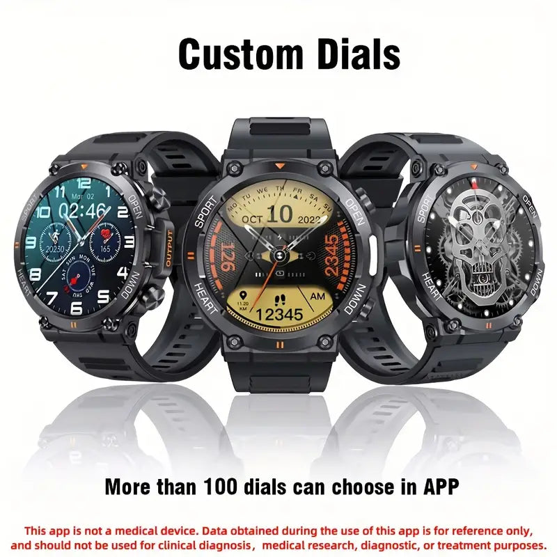 Round smartwatch with 3.53 cm screen