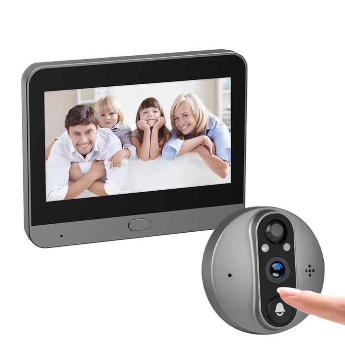 Tuya Smart 3 MP Video Door Peephole with 4.3-inch Screen and Wi-Fi