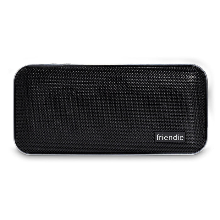 Friendie AIR Live Bluetooth Speaker and 2600 mAh Power Bank, Onyx Black