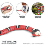 Brinquedo automático de cobra com sensor para animais de estimação