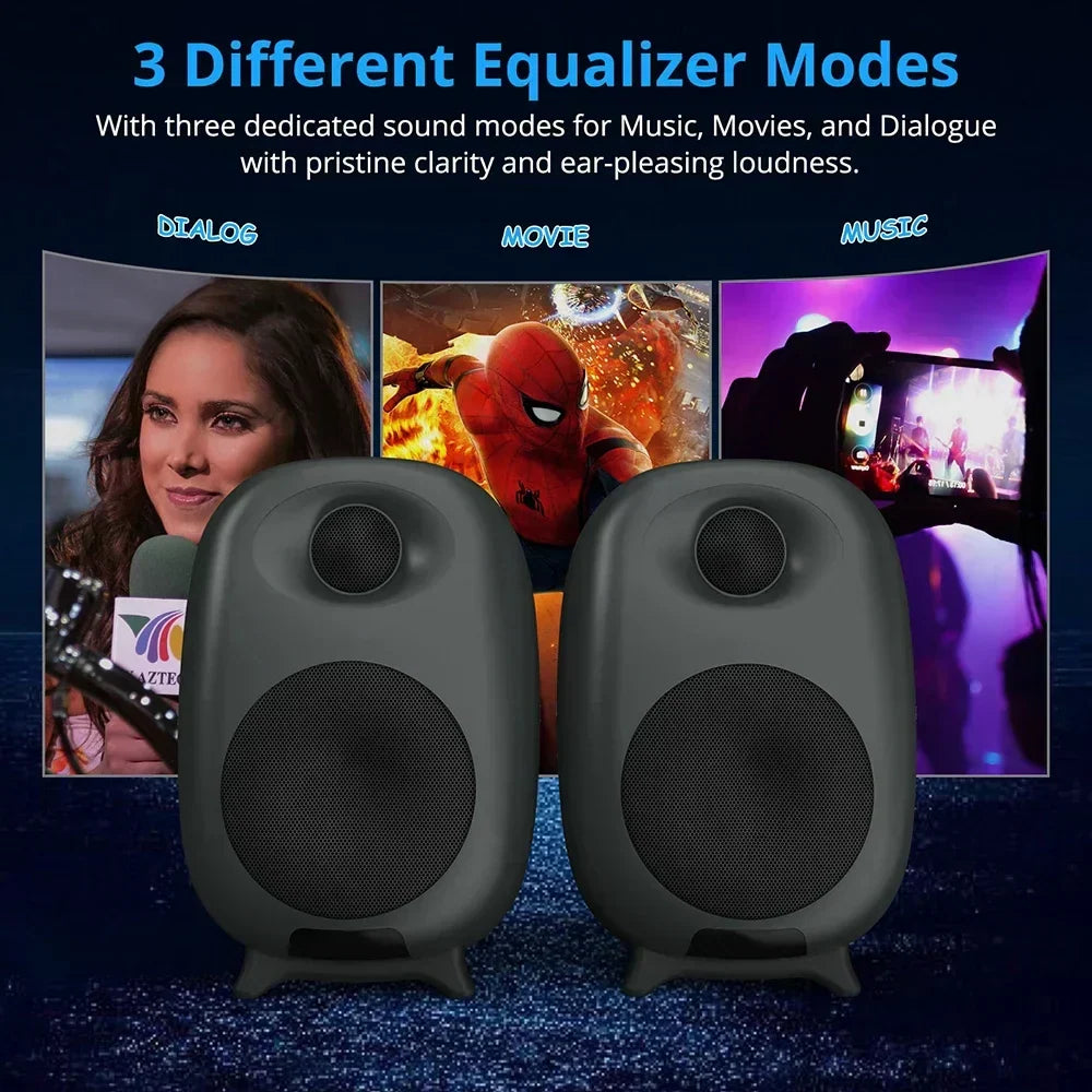 Barre de son Bluetooth de 60 W pour PC et télévision, noire
