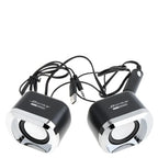 Colunas para computador com subwoofer de graves, pretas