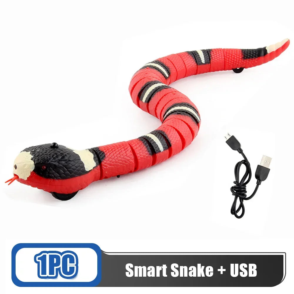 Brinquedo de cobra inteligente, interativo e recarregável