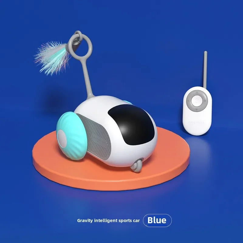 Carro de brinquedo interativo inteligente para gatos