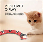 Brinquedo de cobra com sensor inteligente para gatos