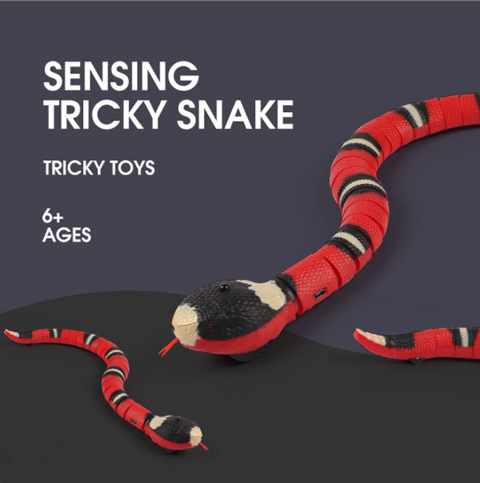 Brinquedo de cobra com sensor inteligente para gatos