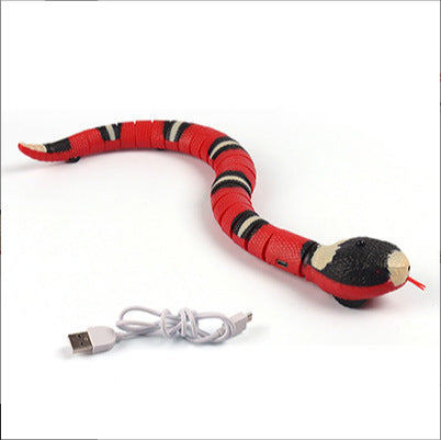 Brinquedo de cobra com sensor inteligente para gatos