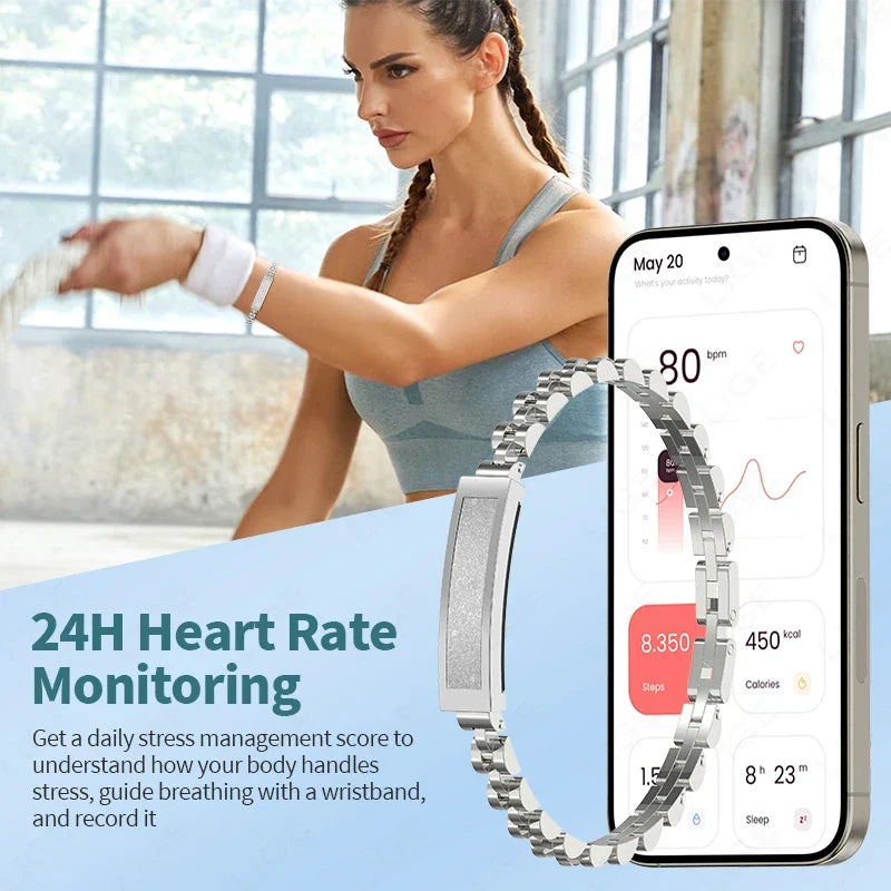 No-Screen Smart Watch Silver-1