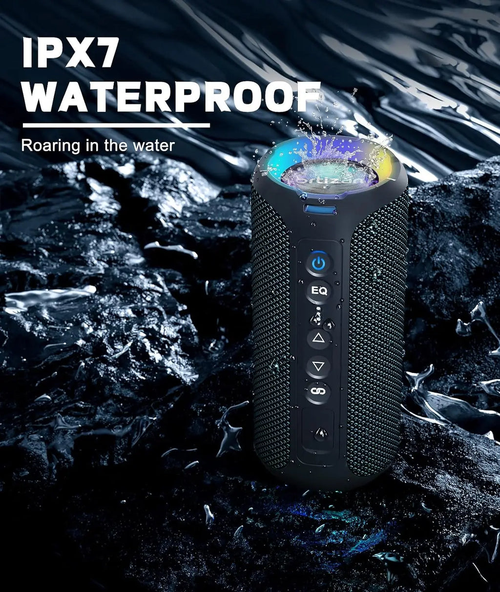 Coluna Bluetooth estéreo de 40 W, preta