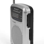 Full Band Portable Mini Pocket Radio Silver-2