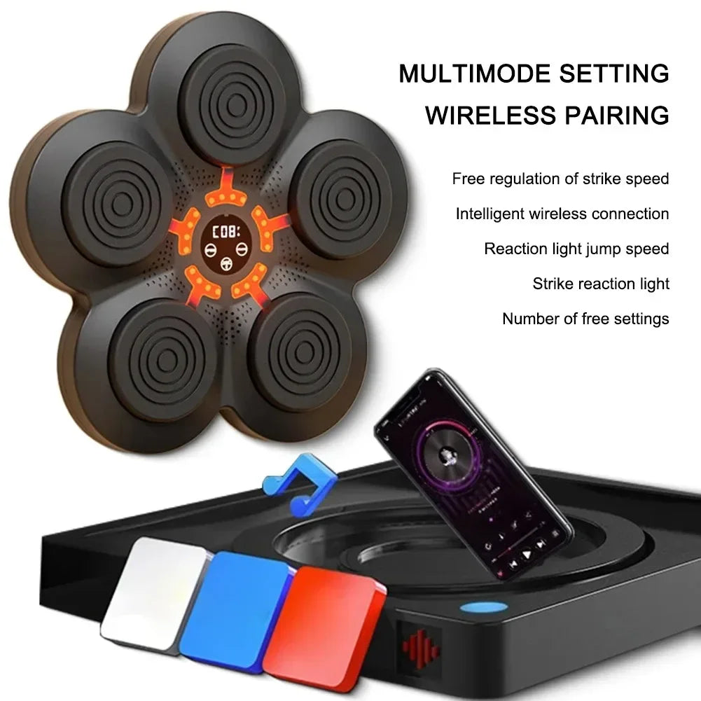 Alvo de boxe inteligente com LED e Bluetooth