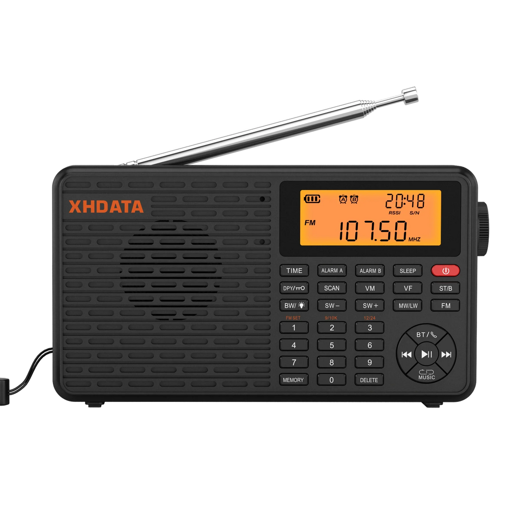 Stereo Digital Portable Radio Black-0