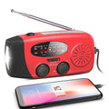 Solar hand-crank emergency radio