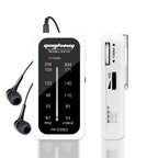 Rádio portátil multibanda compacto, branco