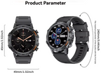Black men's Bluetooth smartwatch