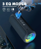 Coluna Bluetooth estéreo de 40 W, preta