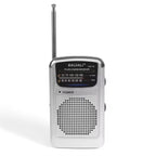 Full Band Portable Mini Pocket Radio Silver-0