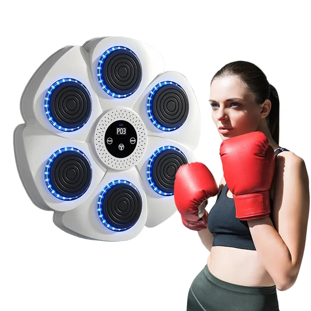 Treinador inteligente de boxe com música