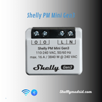 Shelly PM Mini Gen3 — Medidor de Potencia WiFi Gen3 Compacto