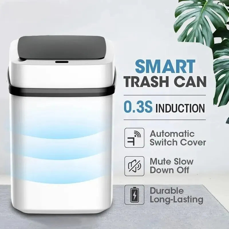 13-litre smart touch-opening kitchen rubbish bin