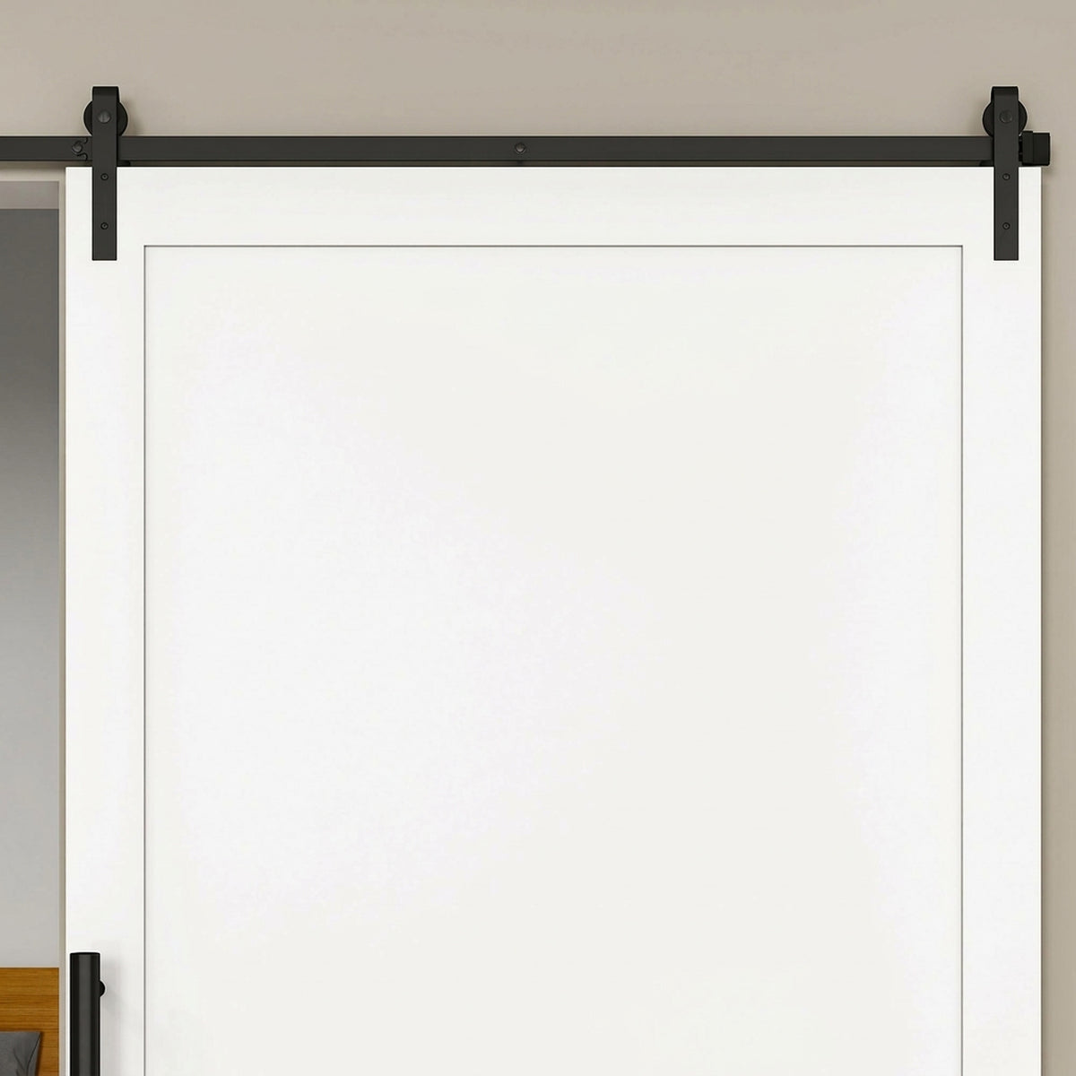 Guia de 200 cm para porta de celeiro de correr em aço de carbono