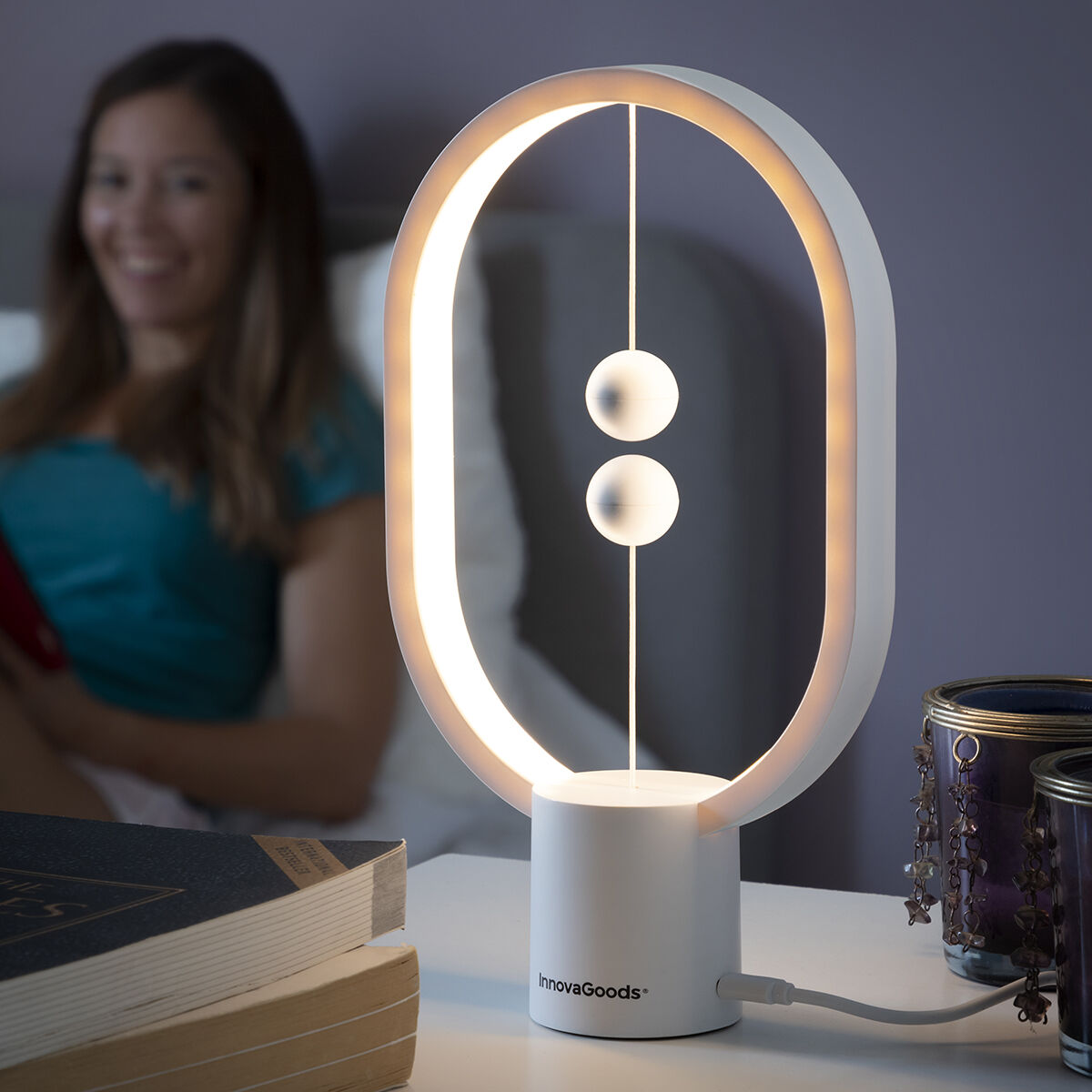Candeeiro de equilíbrio com interruptor magnético Magilum InnovaGoods