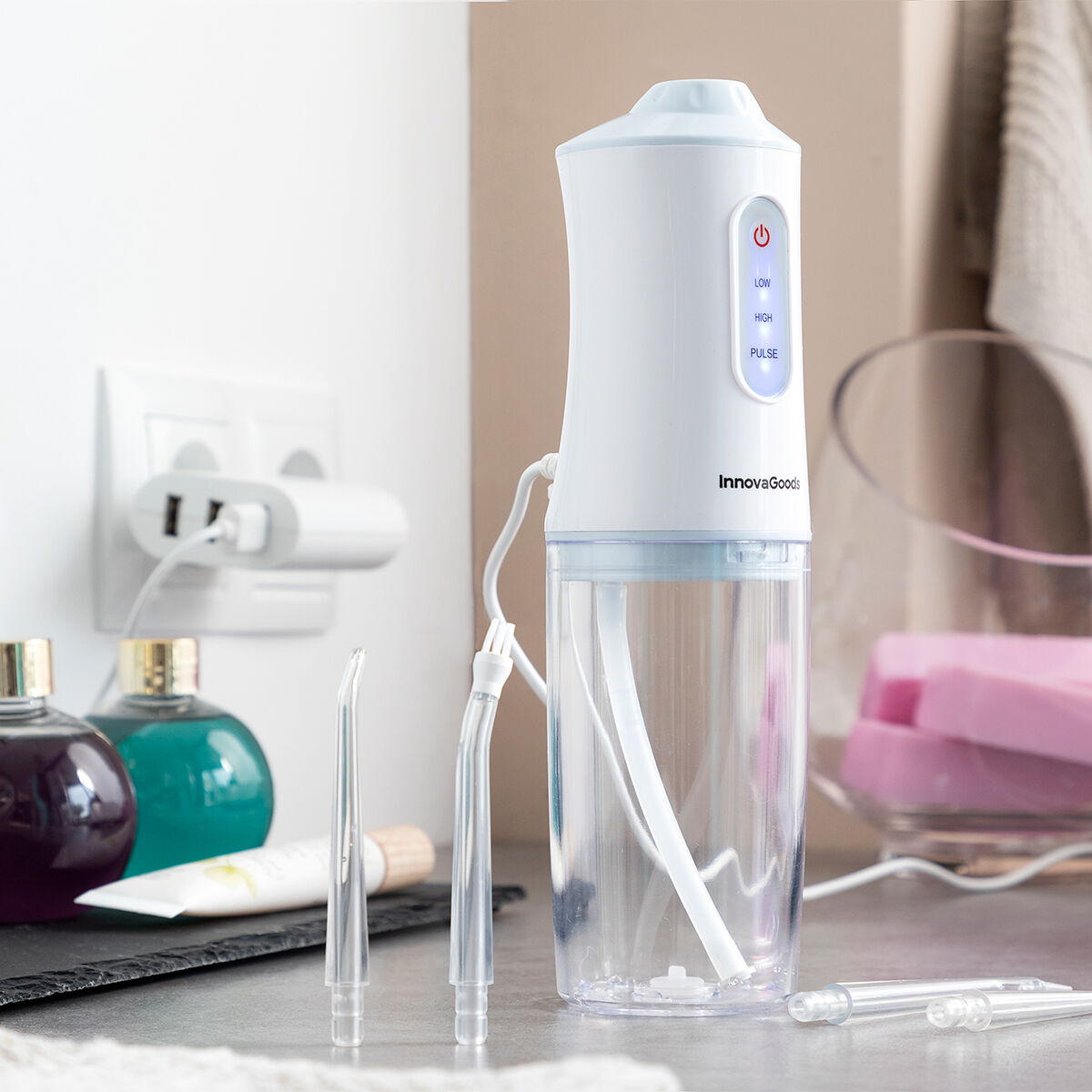 Hydropulseur buccal portable rechargeable Denter InnovaGoods