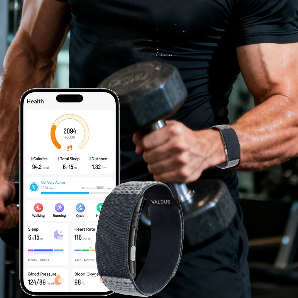 Pulseira inteligente VALDUS VITRO com função de ECG