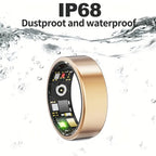 Bague connectée d’activité physique avec boîtier de charge, dorée