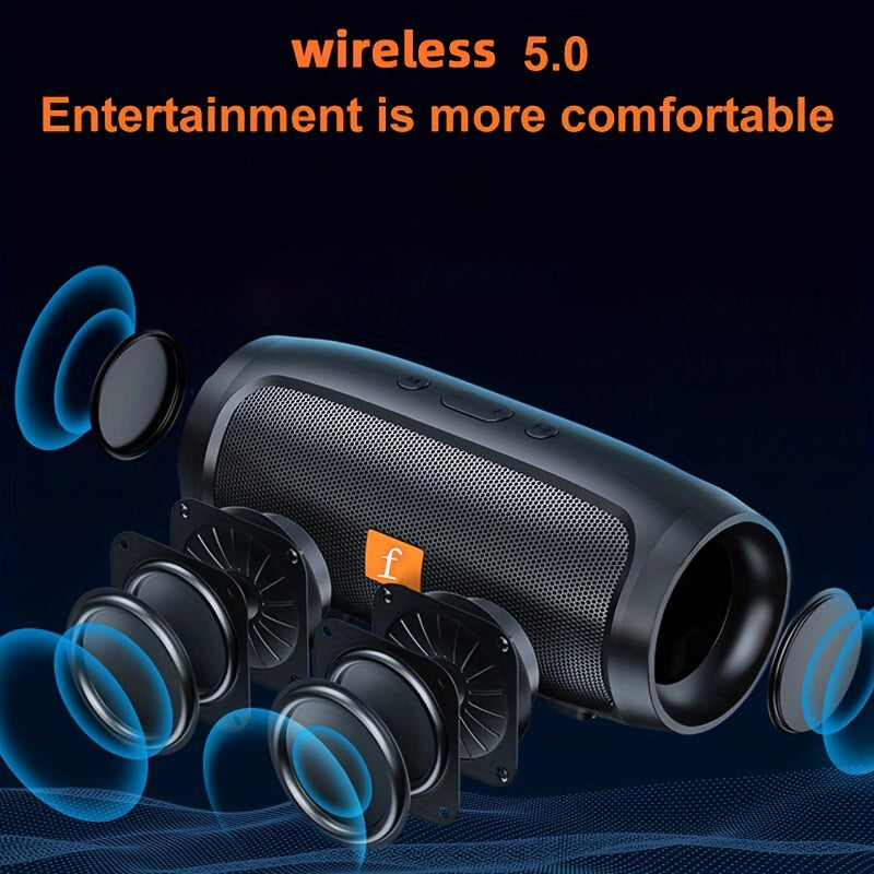 Outdoor Dual-Channel Heavy Bass Wireless Speaker-4