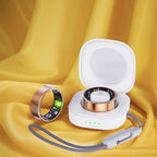 Bague connectée d’activité physique avec boîtier de charge, dorée