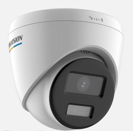 Câmara de segurança IP Hikvision de 2 MP a cores com microfone integrado