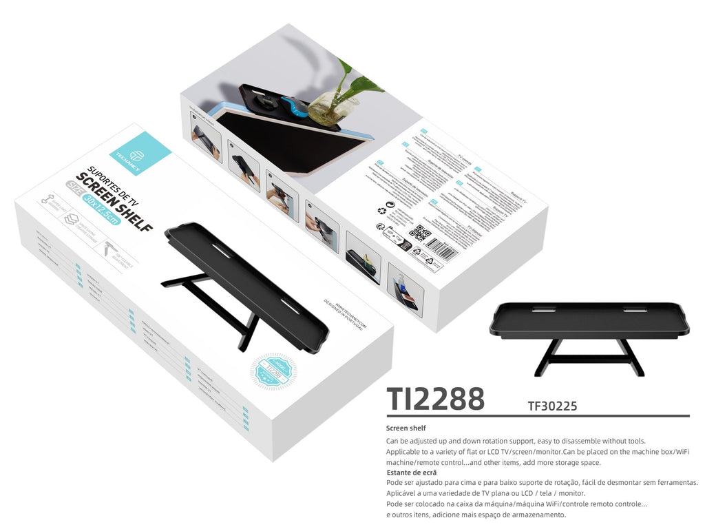 Suporte Techancy TI2288 para monitor, PC e televisão, preto