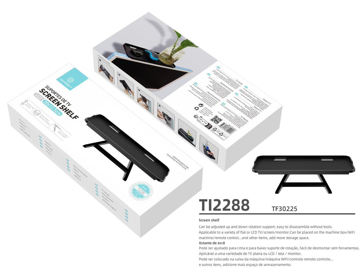 Suporte Techancy TI2288 para monitor, PC e televisão, preto