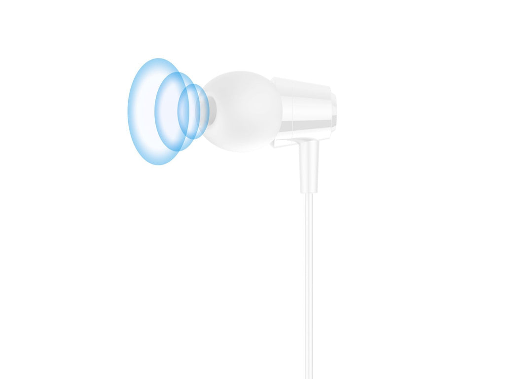 Techancy Auricular In Ear com Fio 3.5mm TD8025 Estereo Confortavel Som Claro com Controlo em Linha para Telemovel e Tablet-1