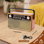 Portable AM/FM/SW Radio with USB/TF/AUX-3