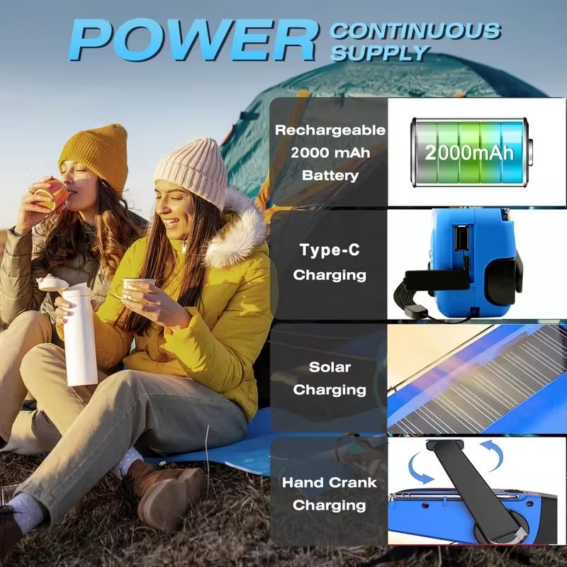 Emergency Flashlight Radio with Power Bank-2