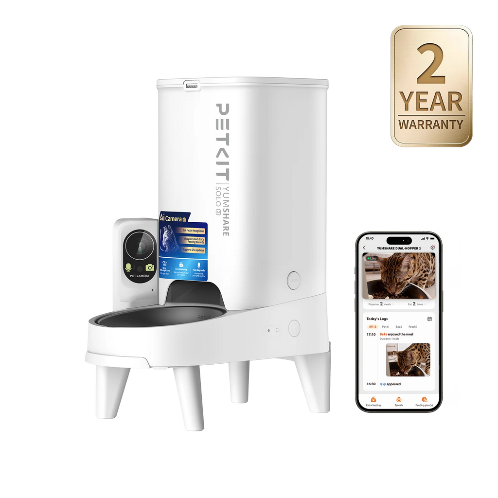 PETKIT YumShare Solo 2 automatic feeder with camera