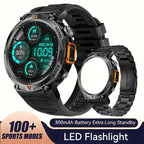 Smartwatch with touchscreen and torch