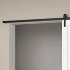 Guia de 200 cm para porta de celeiro de correr em aço de carbono