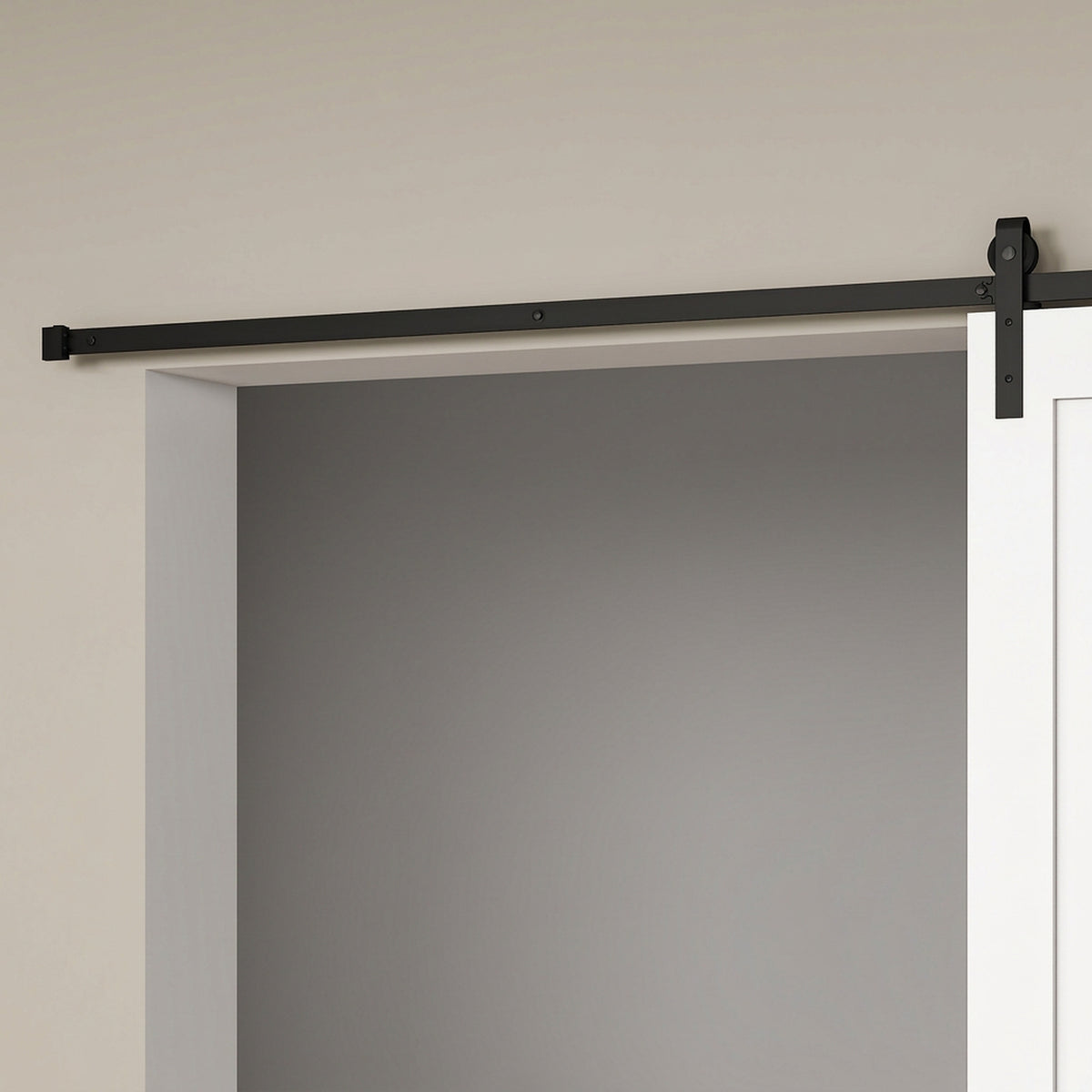 Guia de 200 cm para porta de celeiro de correr em aço de carbono