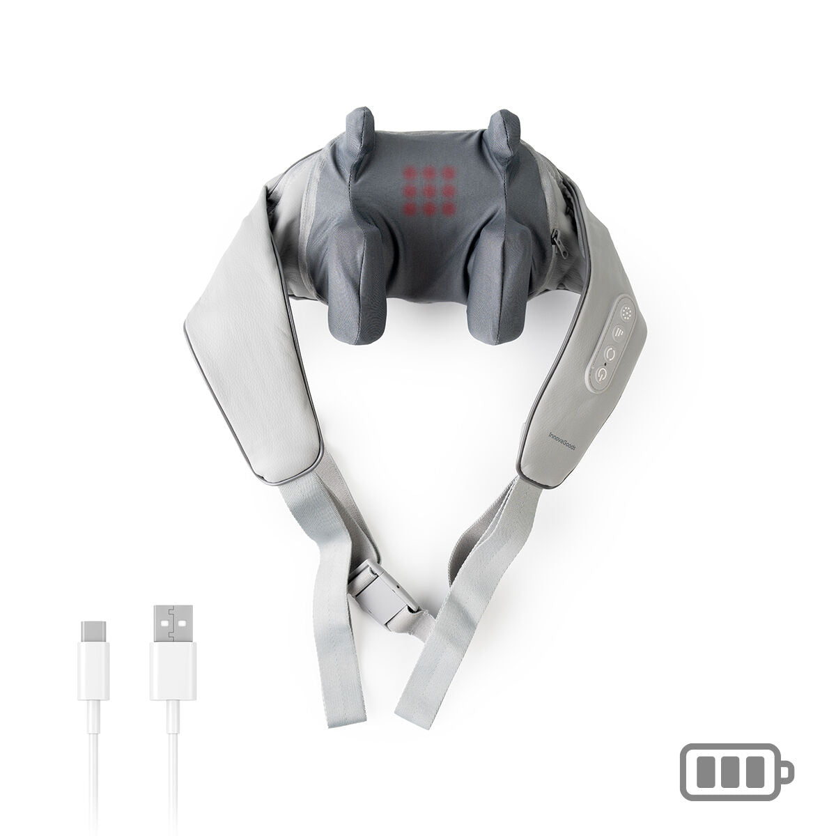 Masseur rechargeable 6D pour le cou et le dos Silax InnovaGoods